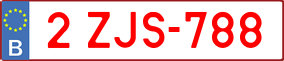 Truck License Plate